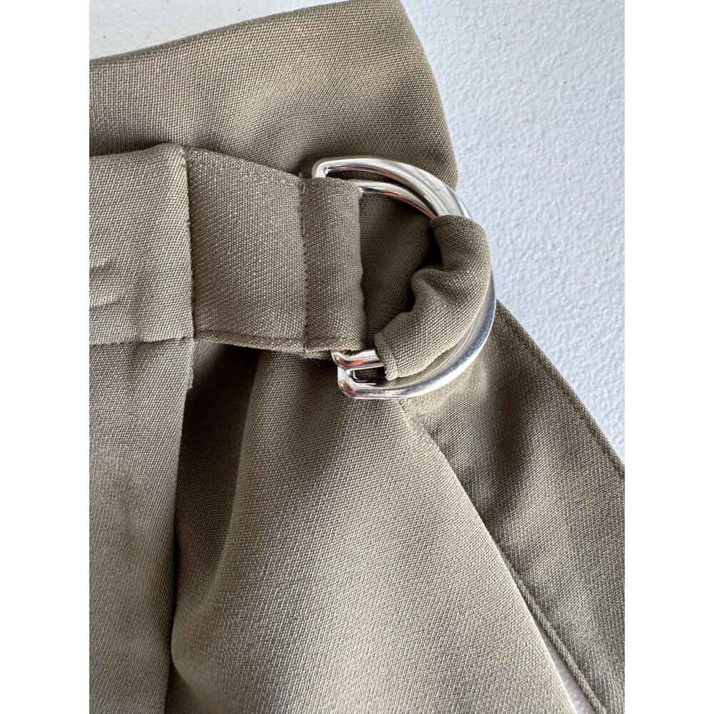 3 for $9 Nine West Faux Wrap Mini Skirt Olive XXL Cargo Style EUC - Picture 7 of 8